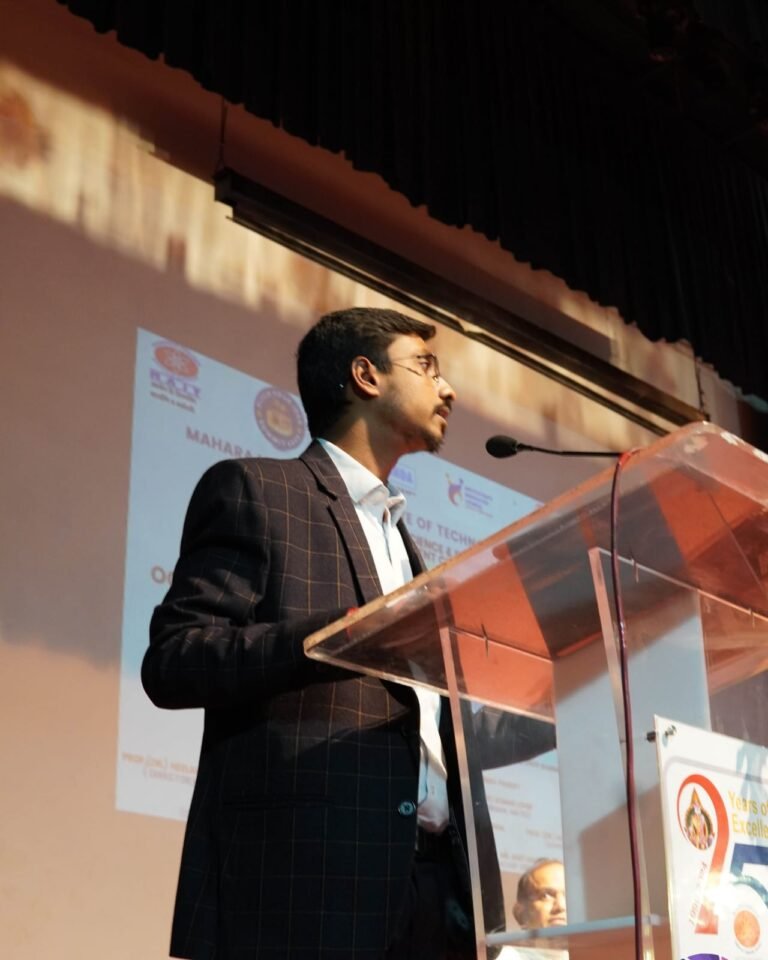 Addressing students at MAIT
